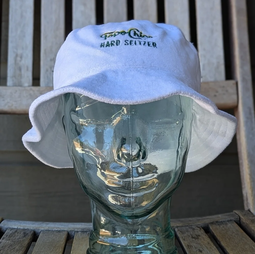 NWOT Russell Athletic Topo Chico Hard Seltzer White Terrycloth Bucket Hat OSFM