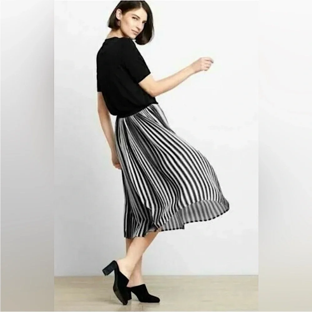 NWT Eileen Fisher Pleated Ombre Skirt Small NWT