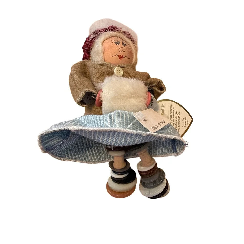 Handmade button dollie