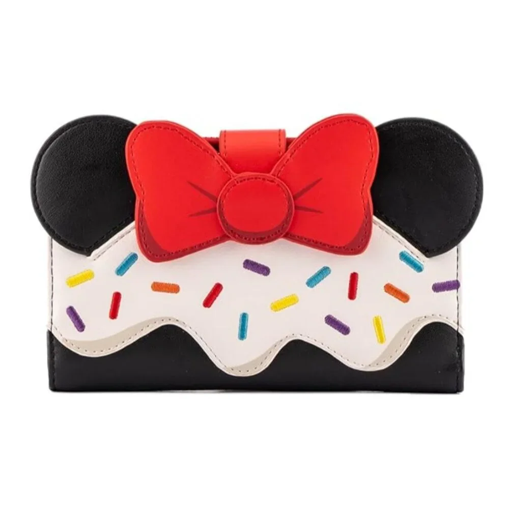 Loungefly Disney‎ Minnie Sweets Collection Cosplay Flap Wallet Sprinkle Cupcake