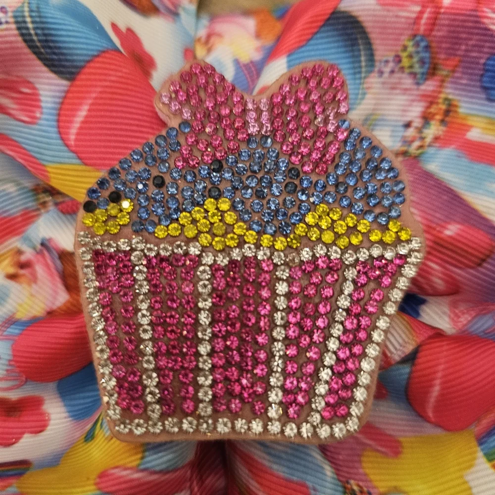JoJo Siwa Sweet Celebrations Glitter Cupcake Girls Birthday Large Hairbow