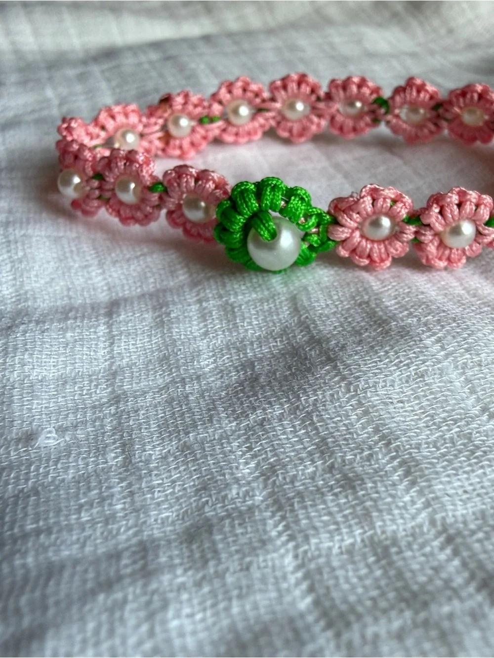 Handmade delicate pink