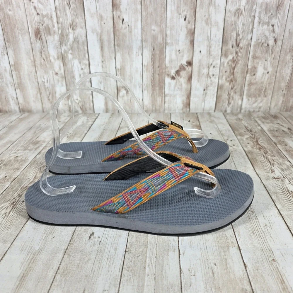 Teva Flip‎ Flops Thong Sandals Colorful Straps Casual Comfort Women's 10
