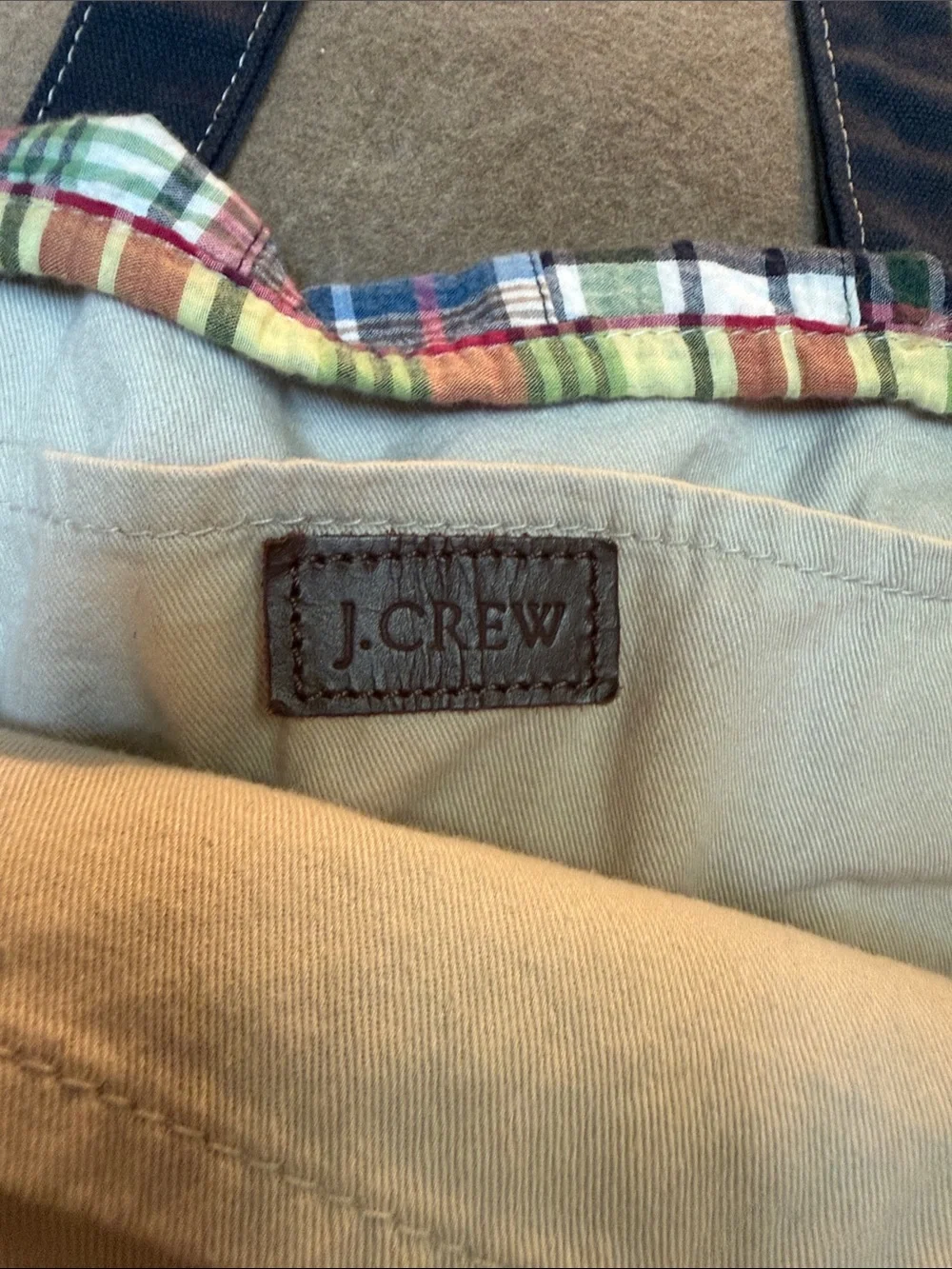 J. Crew tote spacious base
