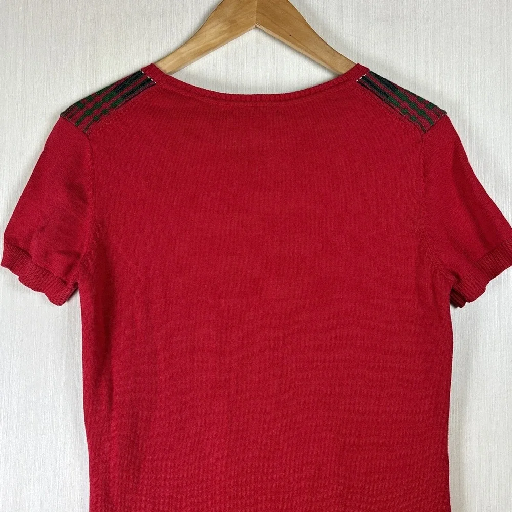 Tommy Hilfiger short plaid shoulder