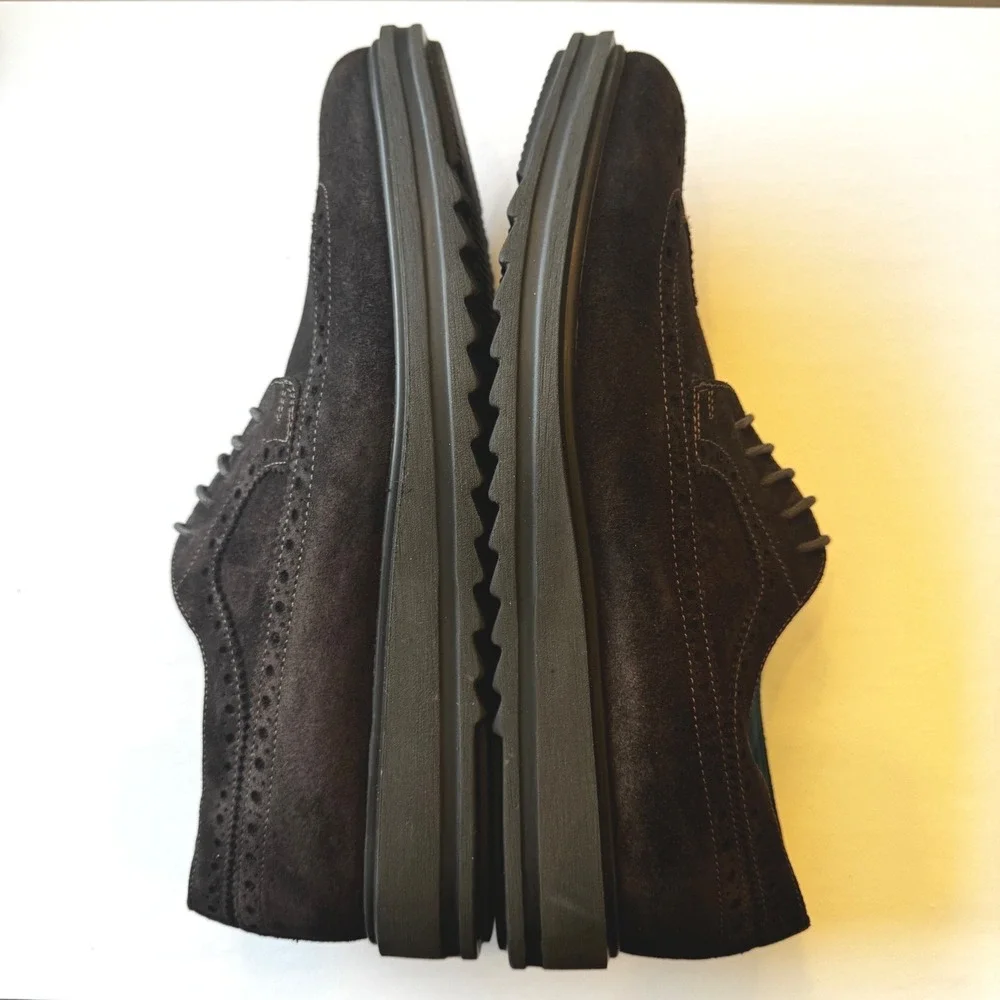 Mark Nason Skechers Men 12-12.5 EU 46 Brown Suede Wingtip‎ Oxford Shoes Classic