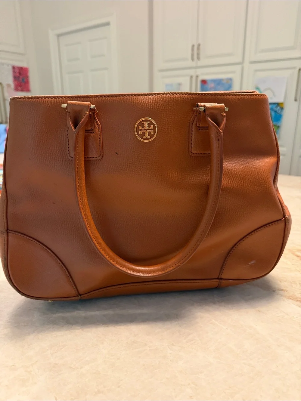 Tory Burch structured leather