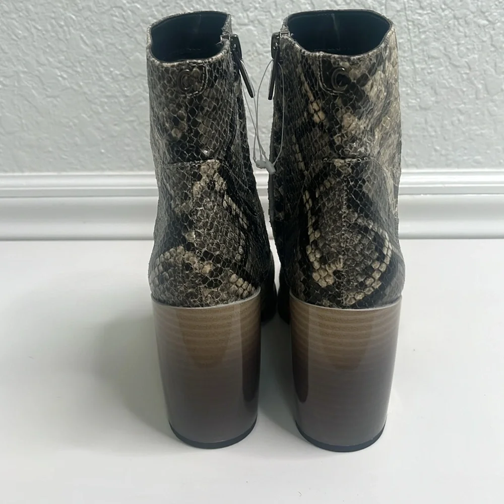 NWT Circus by Sam Edelman Palmina Snakeskin-Embossed Booties 7.5