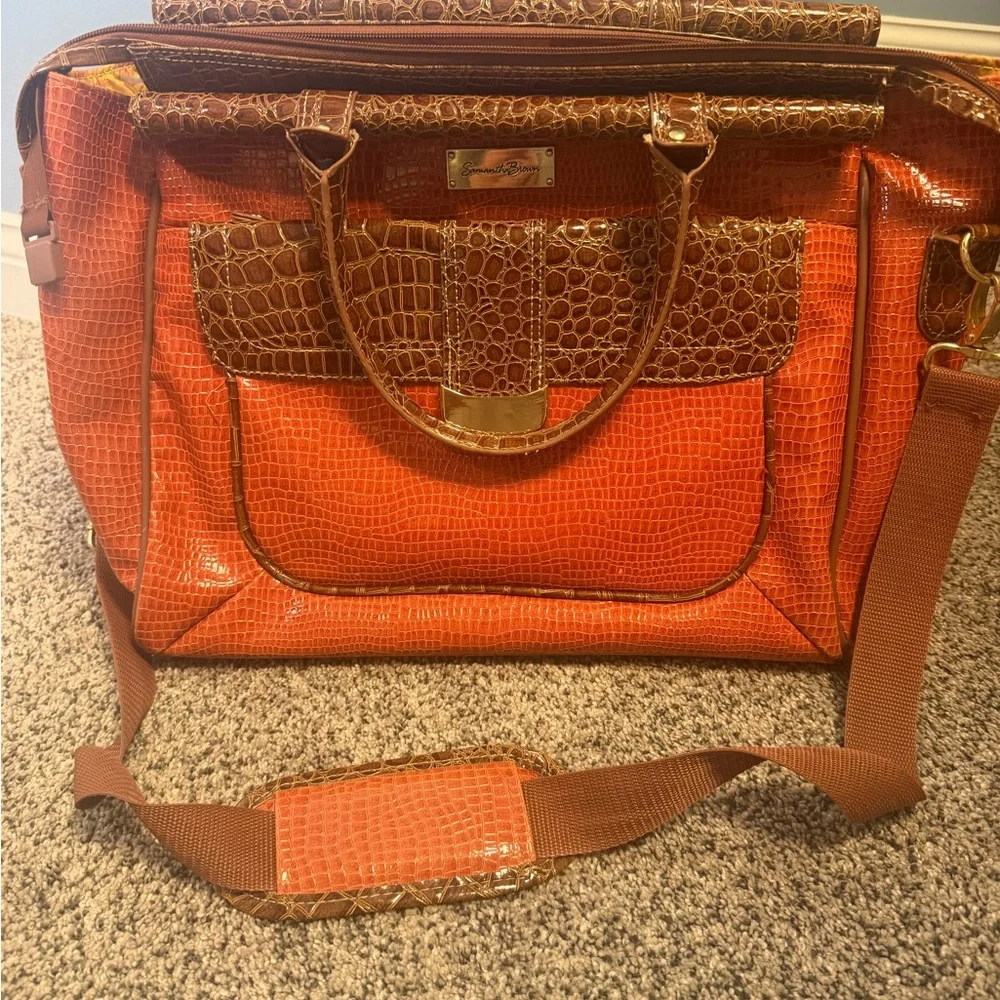 Samantha Brown stylish orange