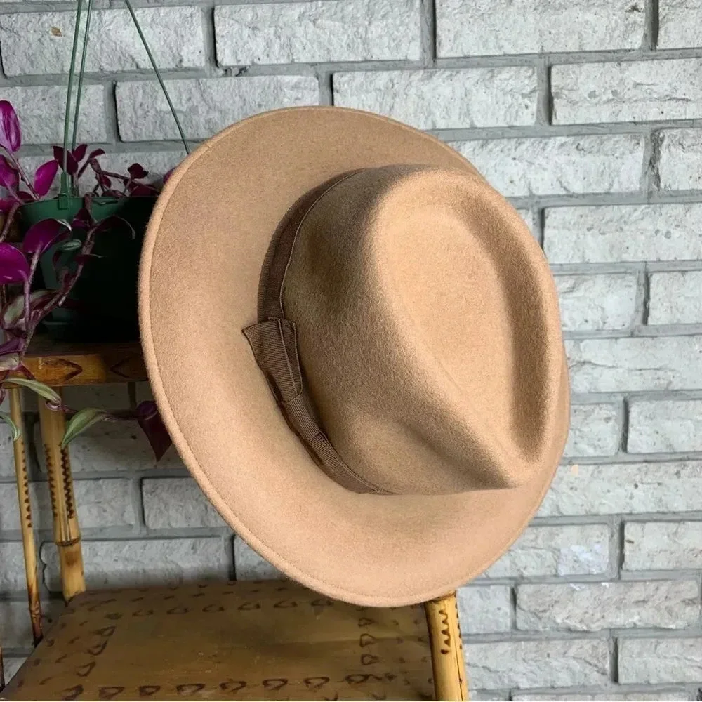 J. Crew Western hat with grosgrain trim