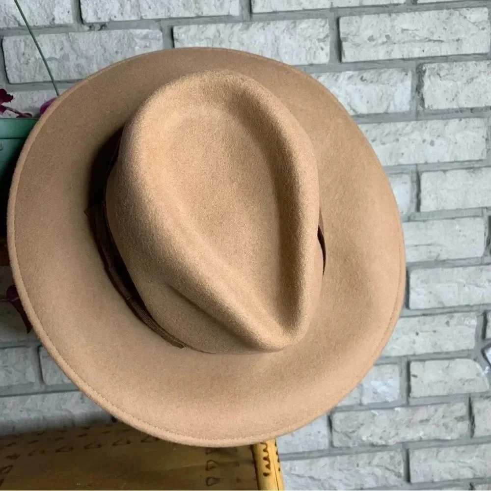 J. Crew Western hat with grosgrain trim
