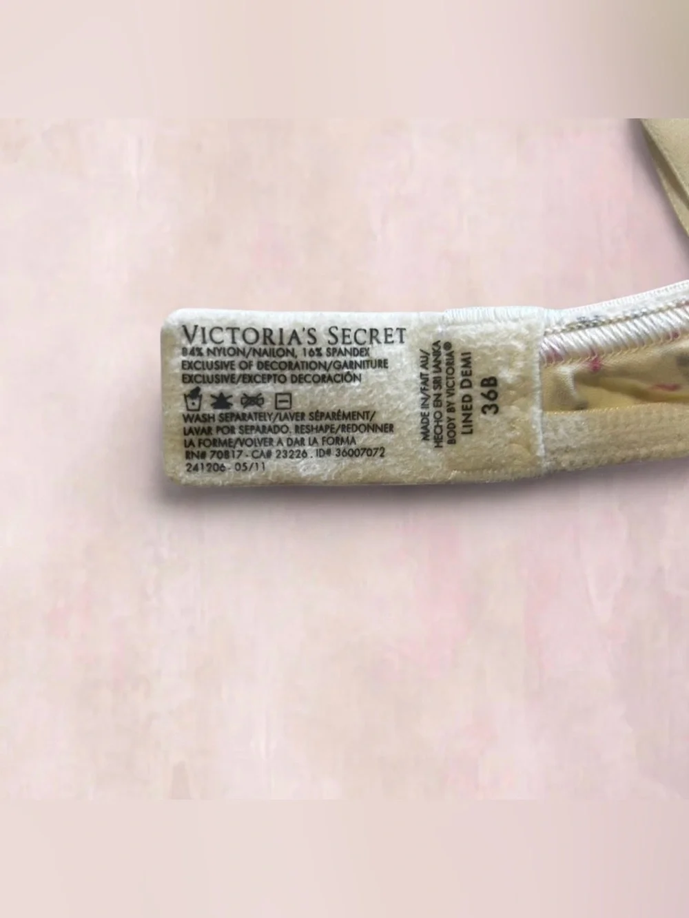 Victorias Secret lightly padded