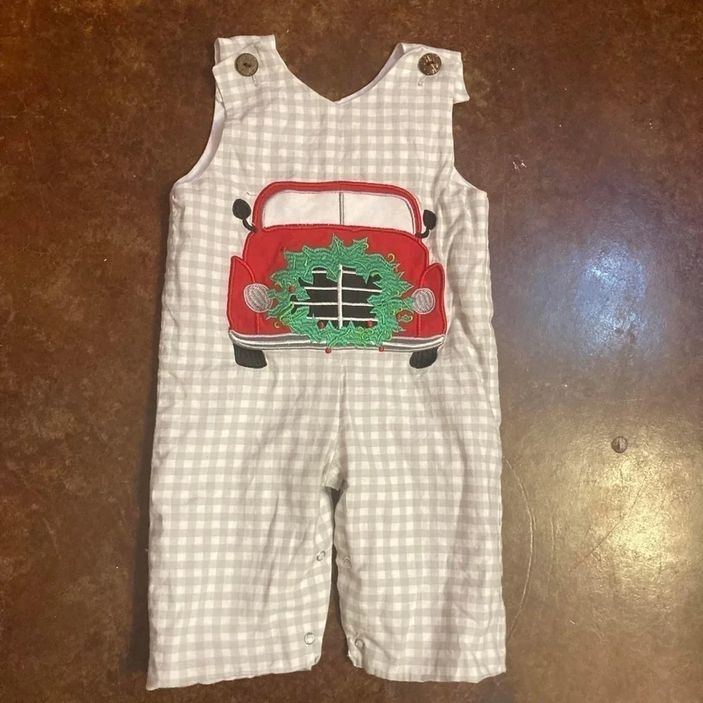 Boys Red Christmas Truck Jon Jon