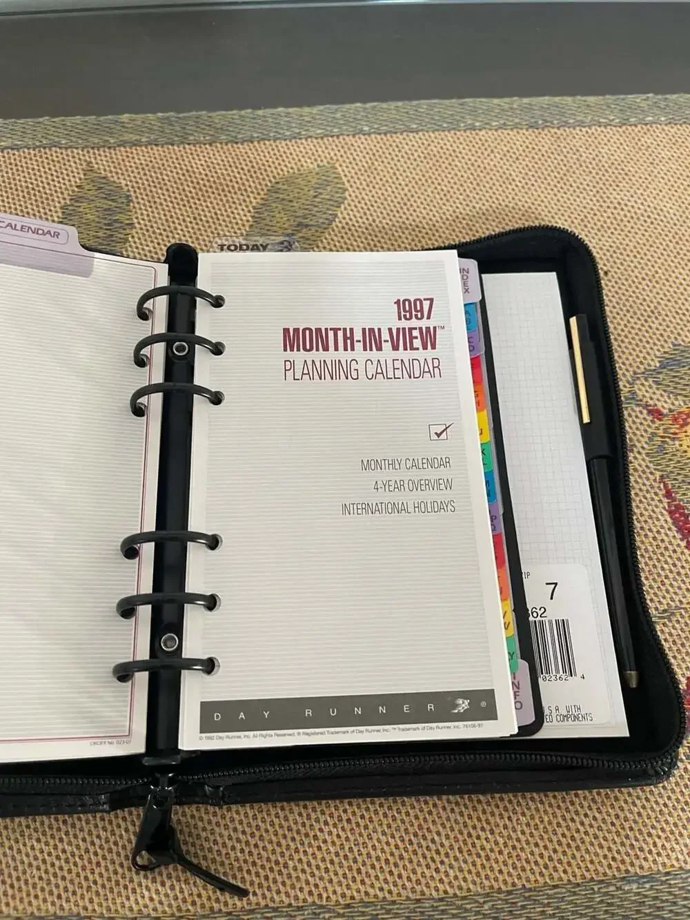 Day Runner Pro Business System 100% Top Grain Premium Leather Loose-Leaf Planner