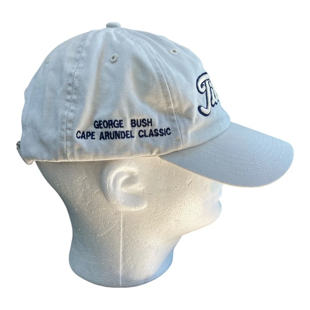 George Bush Cape Arundel Classic Titleist Cotton Cream Hat EUC