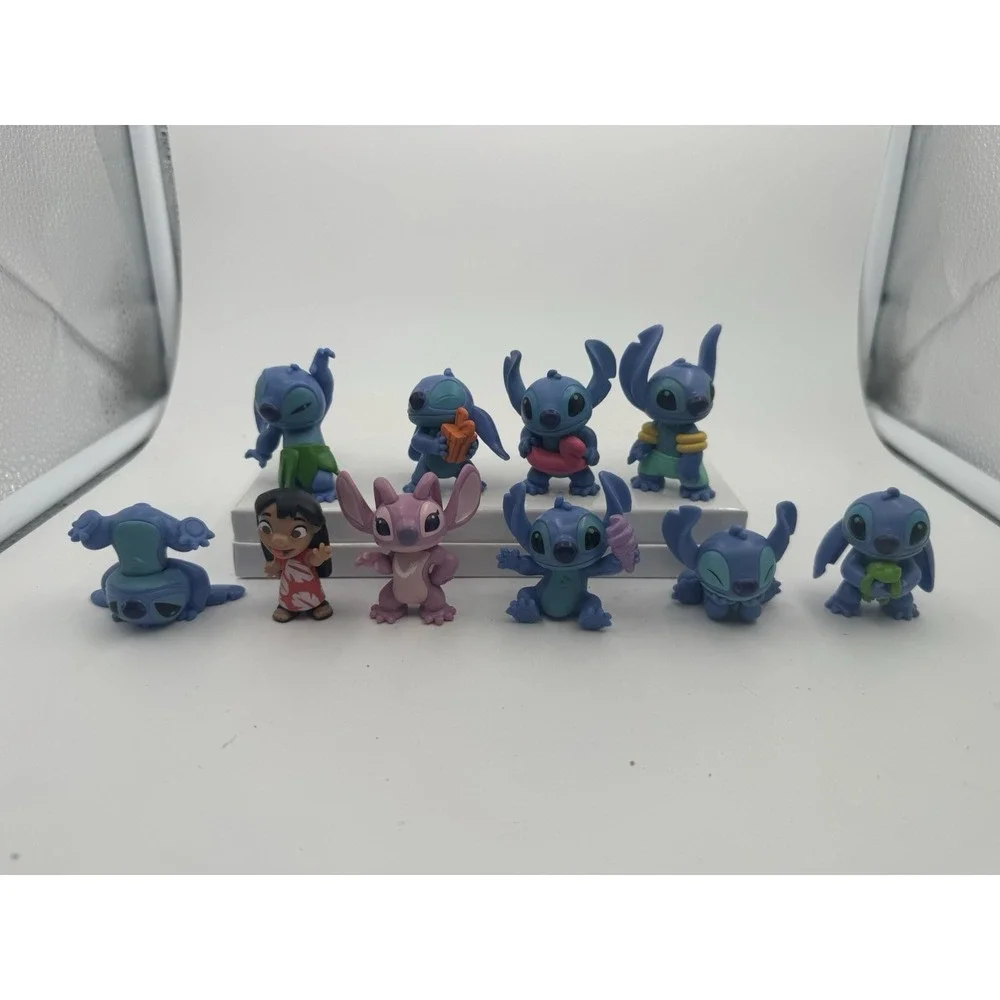 Lilo & Stitch Lot Of 10 Disney Stitch Mini Figures Just Play Hula Gift Cape