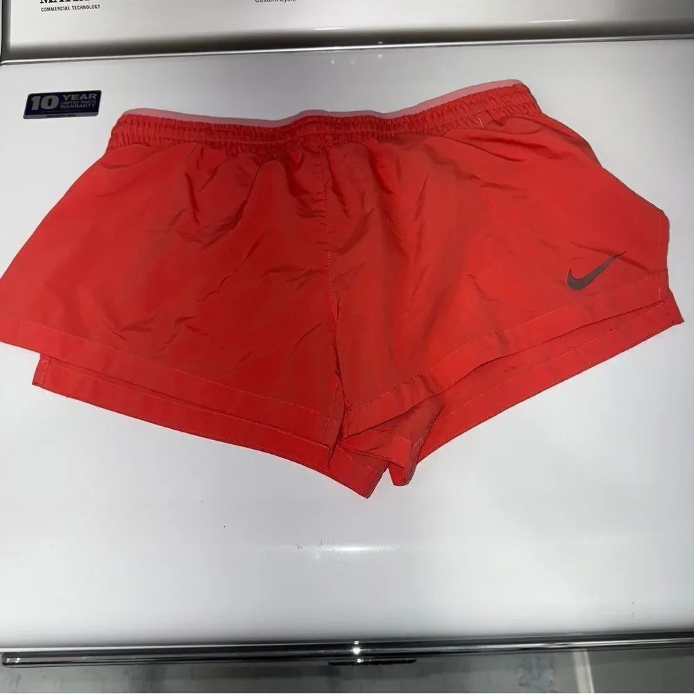 Black Adidas & rust colored Nike running athletic shorts bundle-good condition