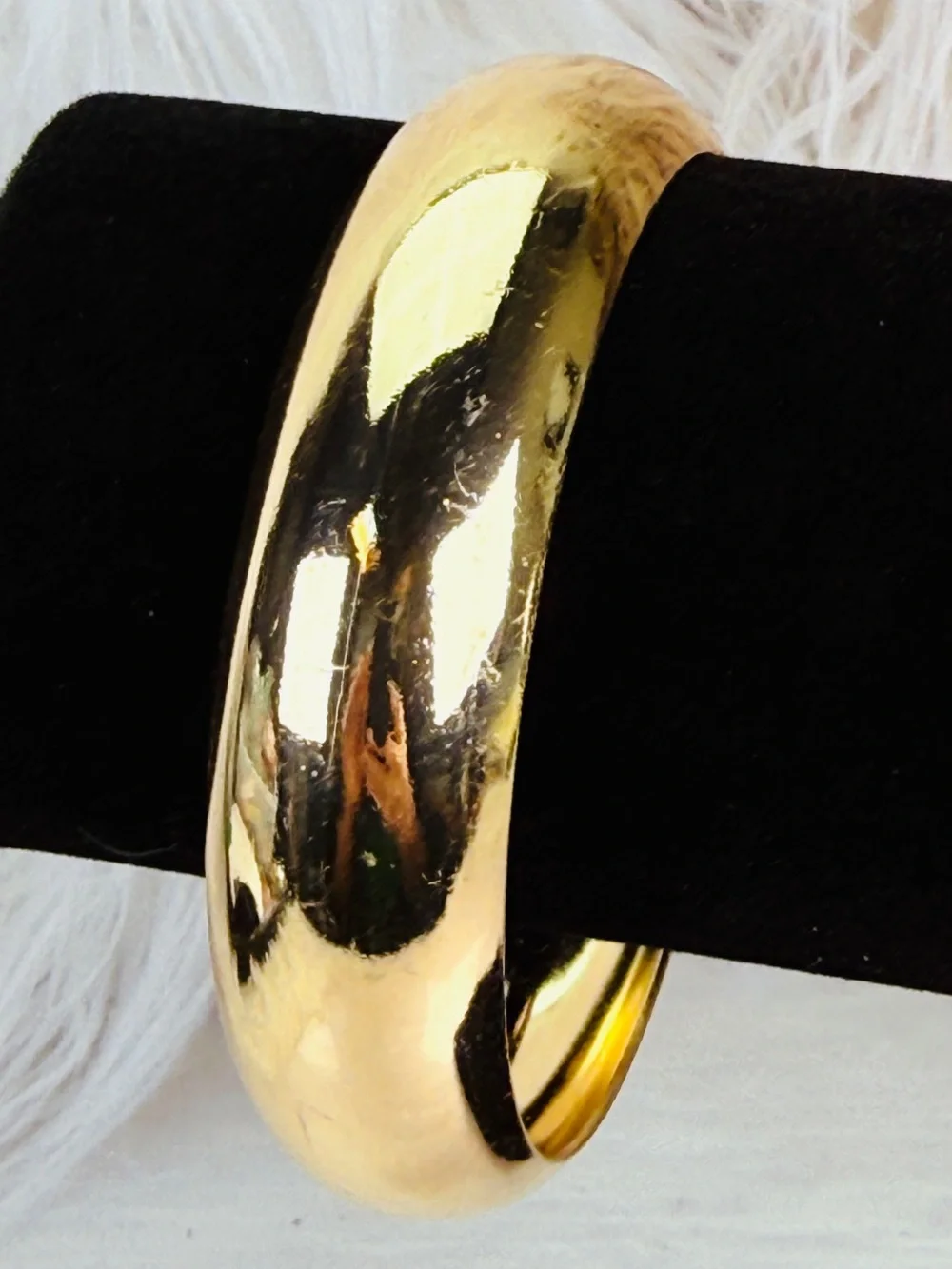 Vintage Goldtone Chunky Stacking Bangle Bracelet