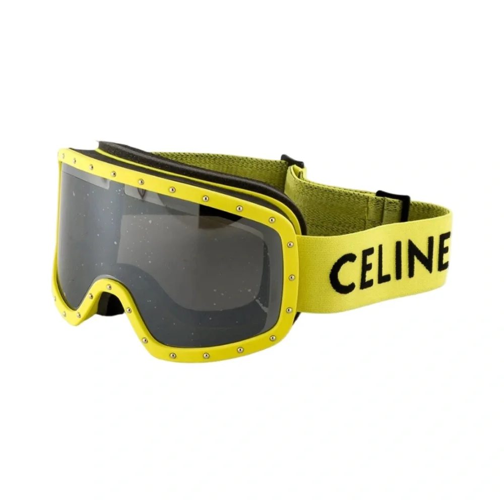 NWOT CELINE Ski Goggles Yellow and Black New Without Tags