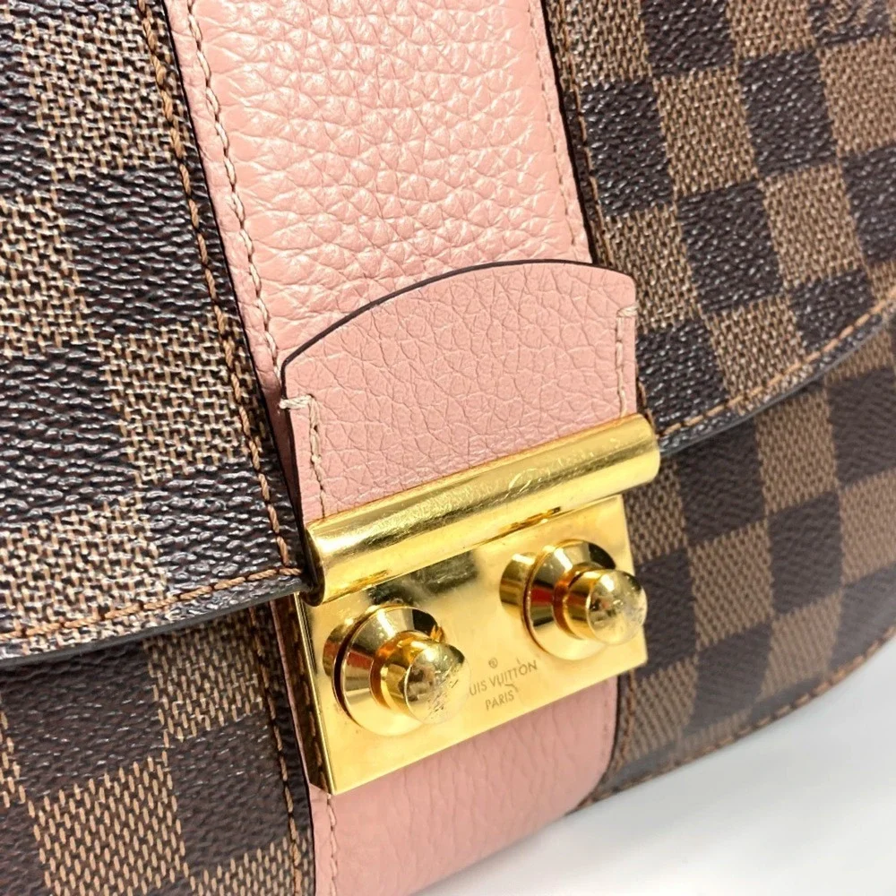 LOUIS VUITTON Authentic Brown Damier Canvas Pochette Shoulder Bag