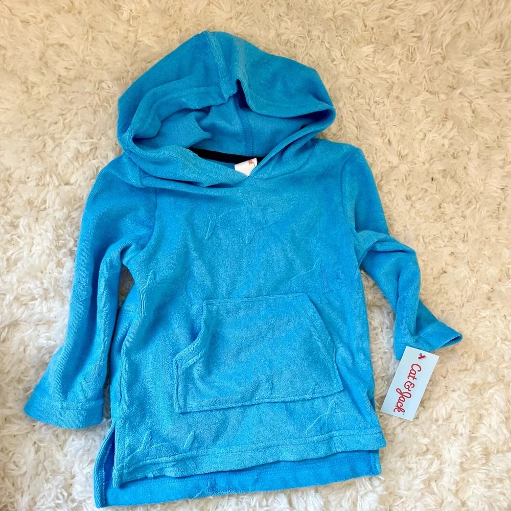 Cat & Jack Toddler Boys Sharks Print Pullover Blue 2T‎