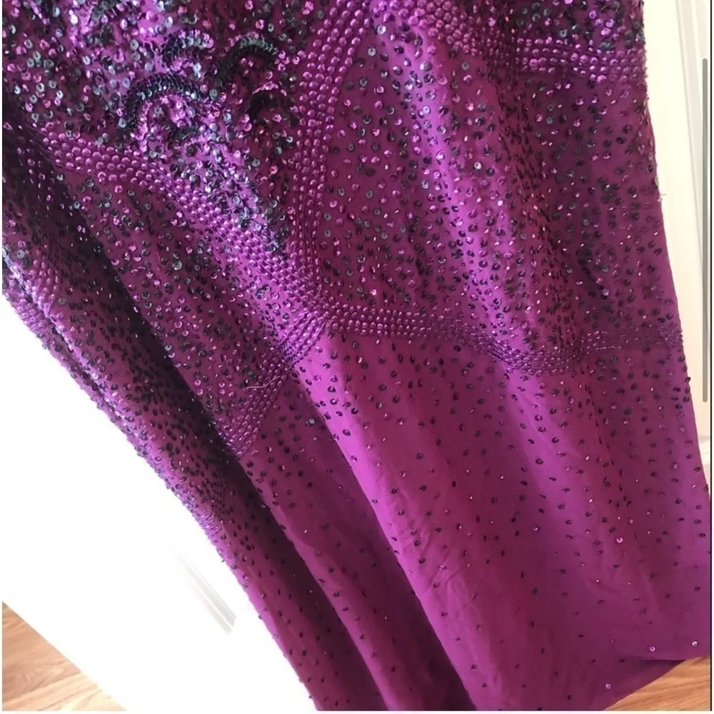 Caché Beaded Long Dress Size 14