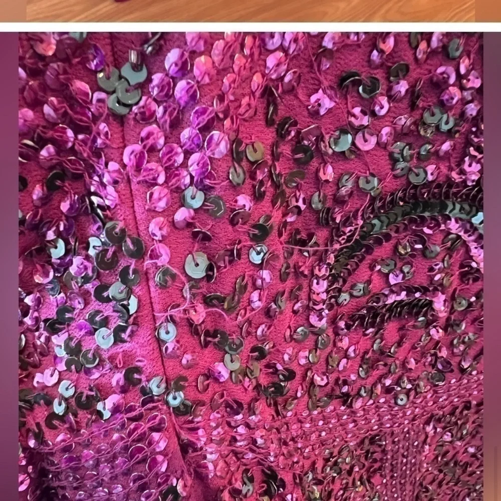 Caché Beaded Long Dress Size 14