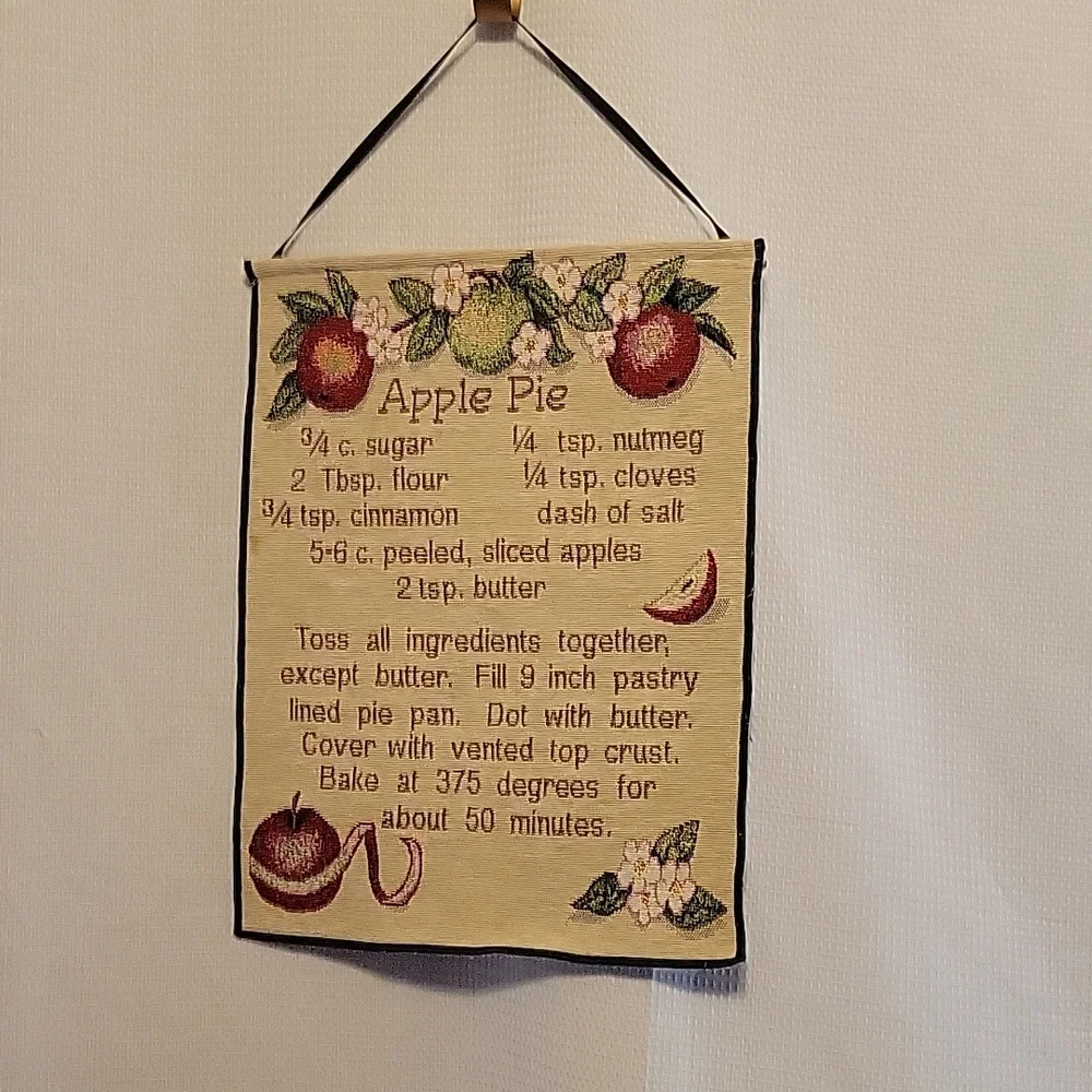 Apple Pie Recipe Decor