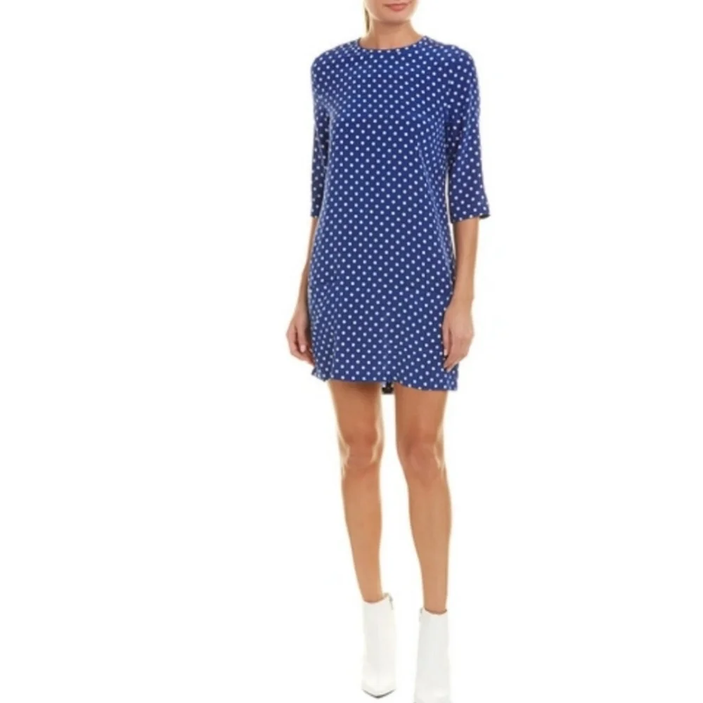 Equipment Silk Polka-dot Dress