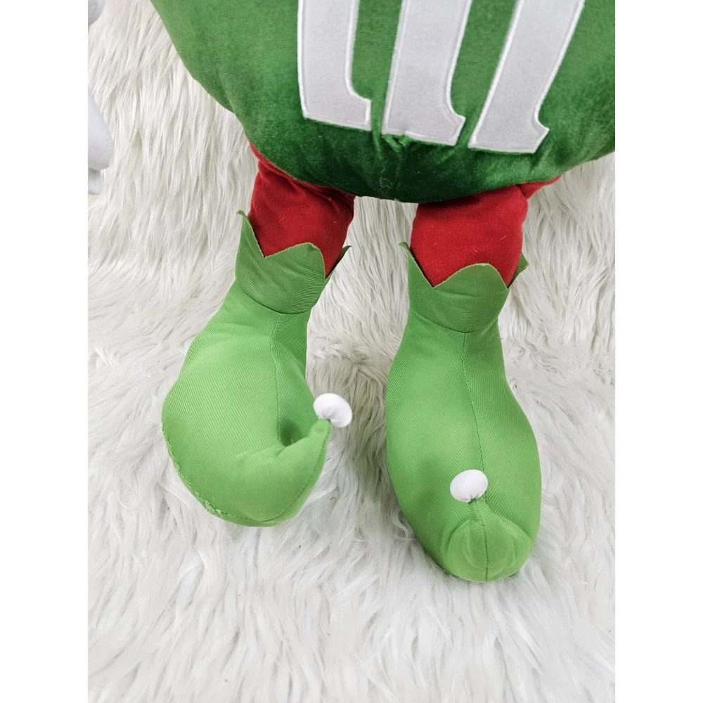 Super Nice Jumbo Mrs. M&M Christmas Plush 24 Inches Green Red