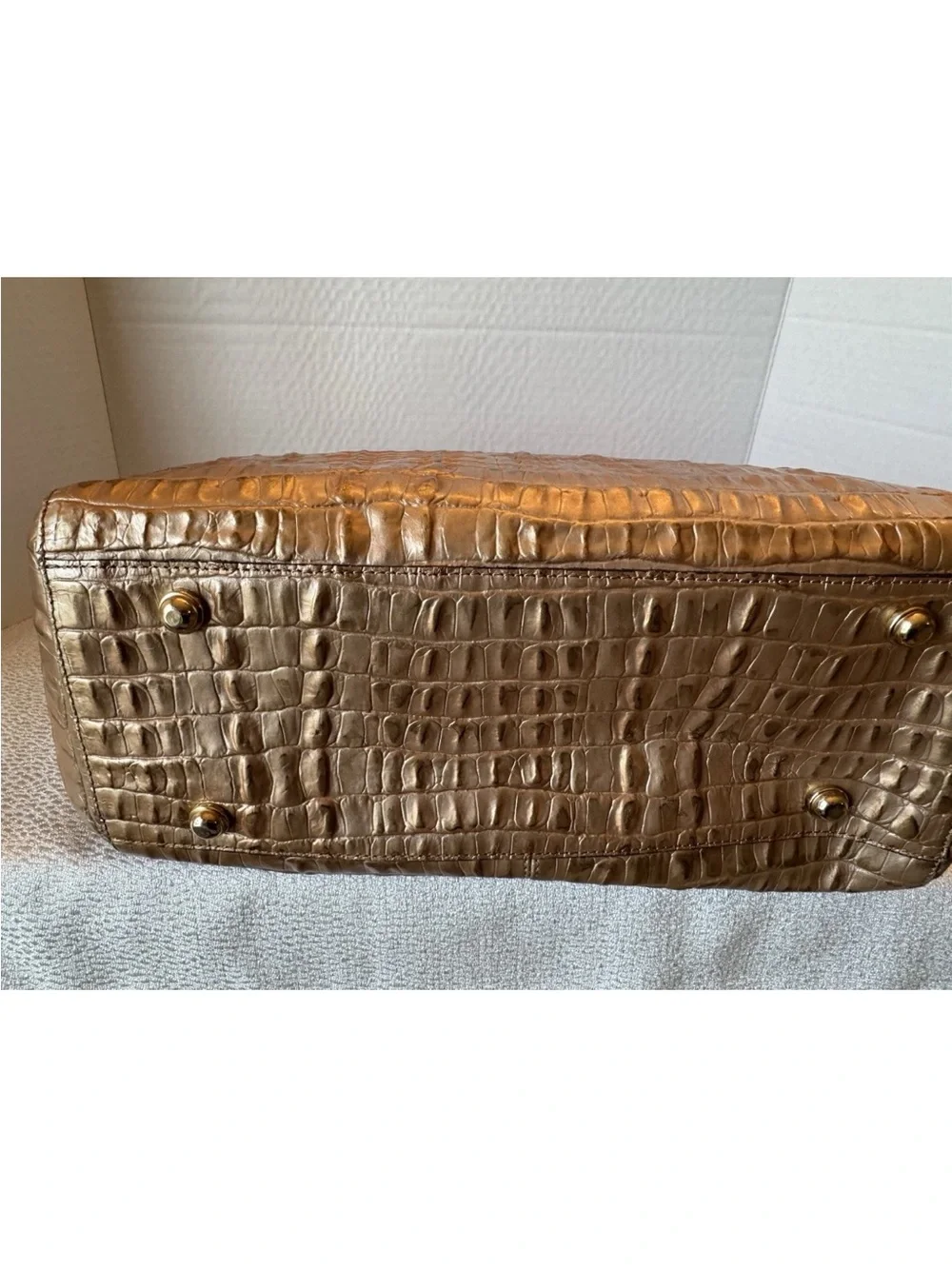 Brahmin croc embossed