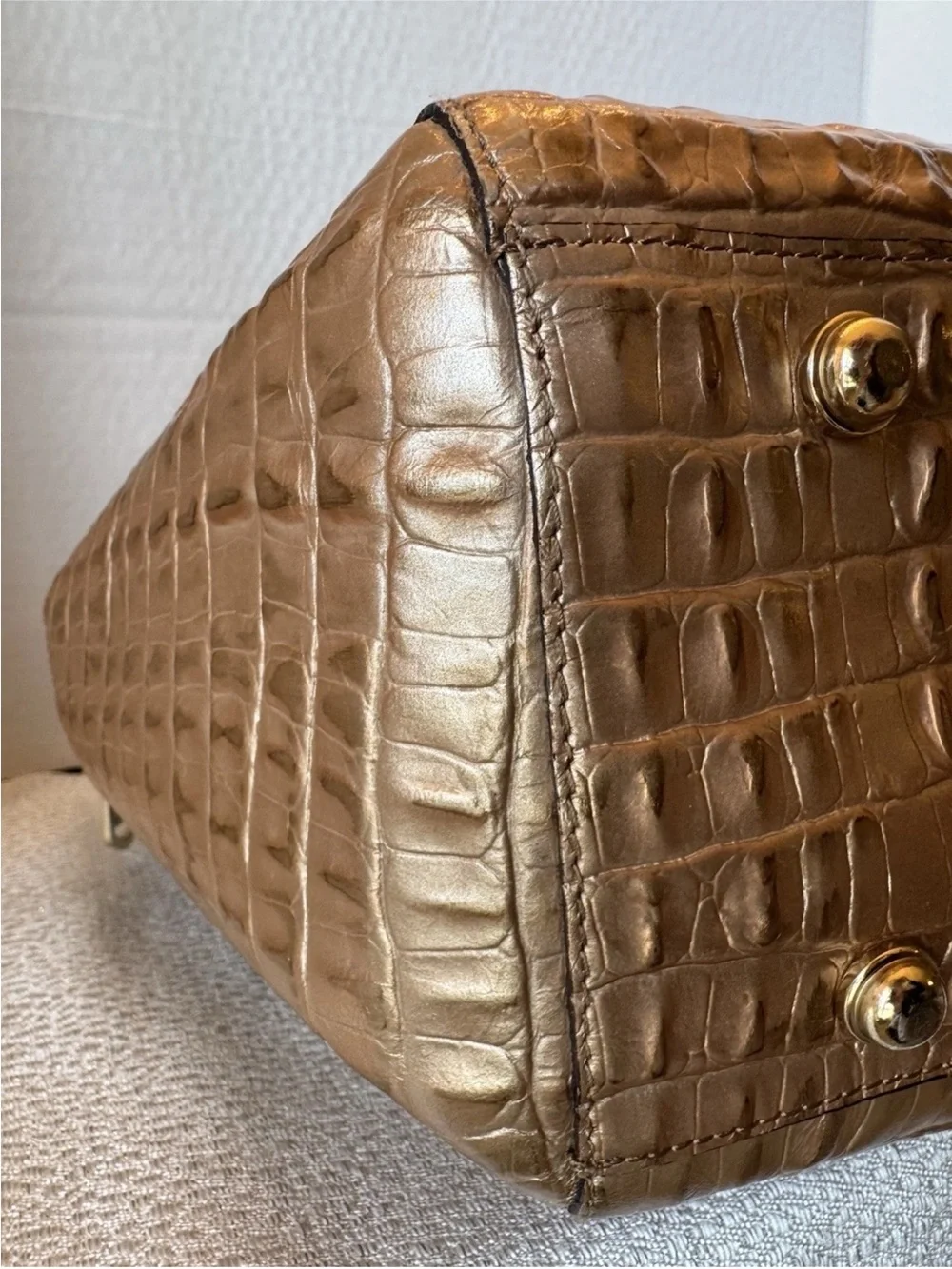 Brahmin croc embossed