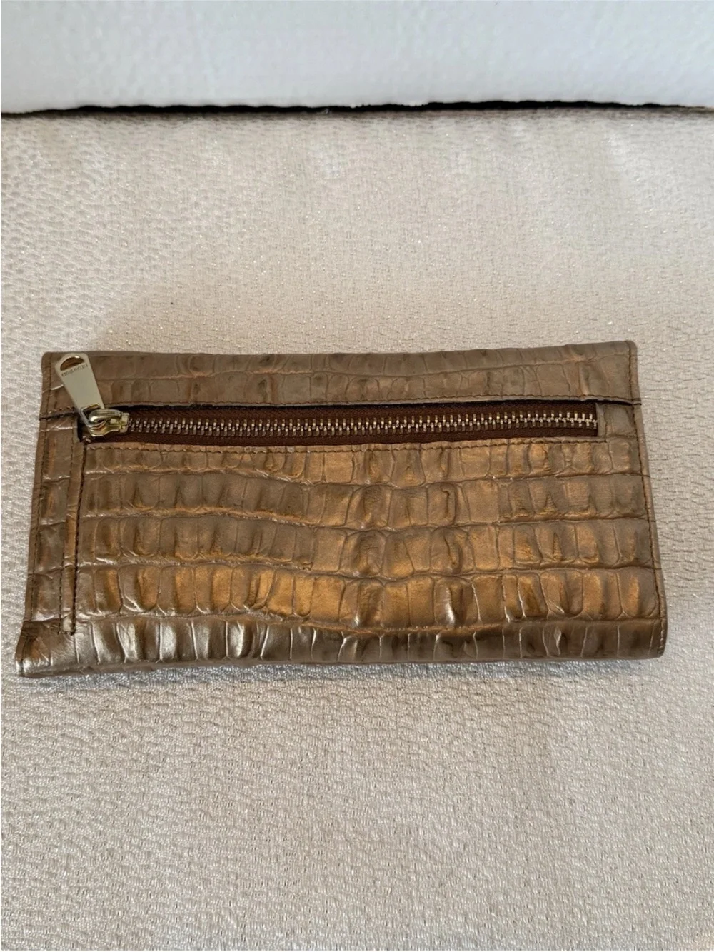 Brahmin croc embossed