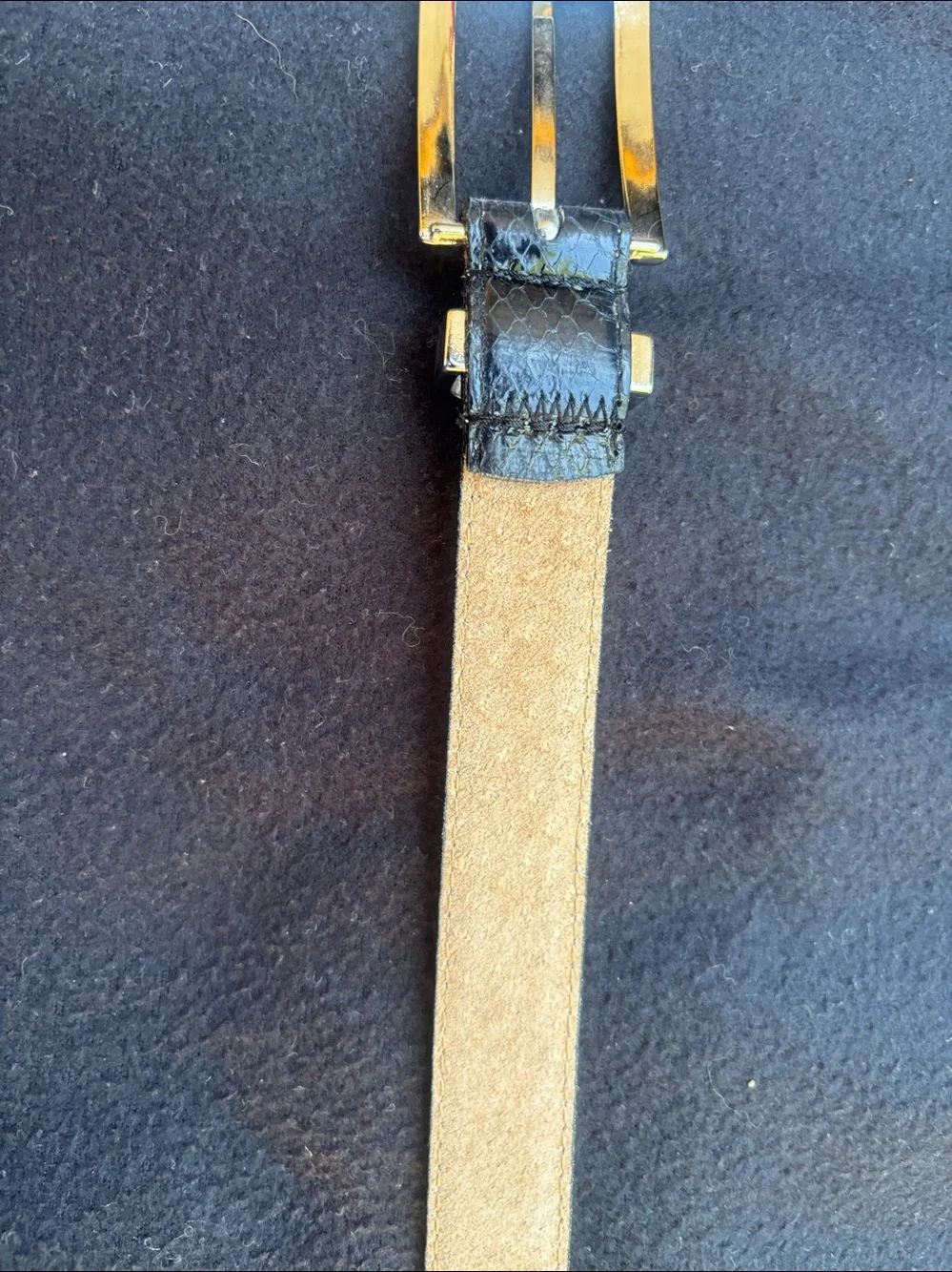 Paul Harris Genuine Snakeskin Leather Belt - Tan Vintage Excellent Condition