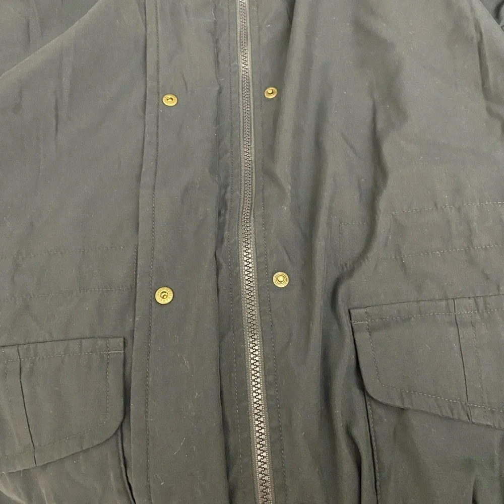 Eddie Bauer jacket zipper and snap closure inside waist drawstring Sz 2X