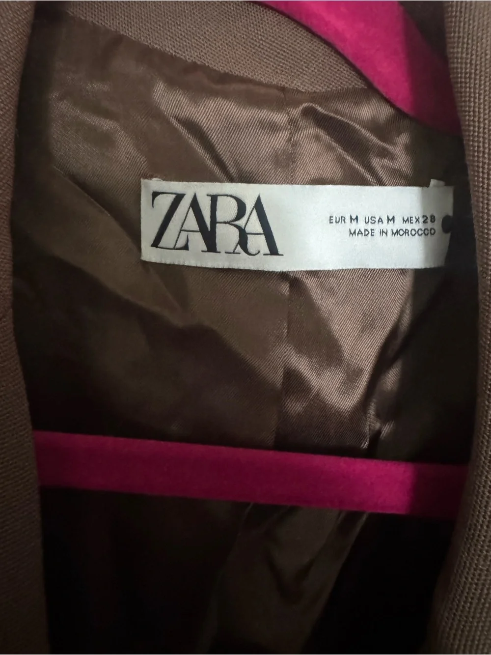Zara satin message stains