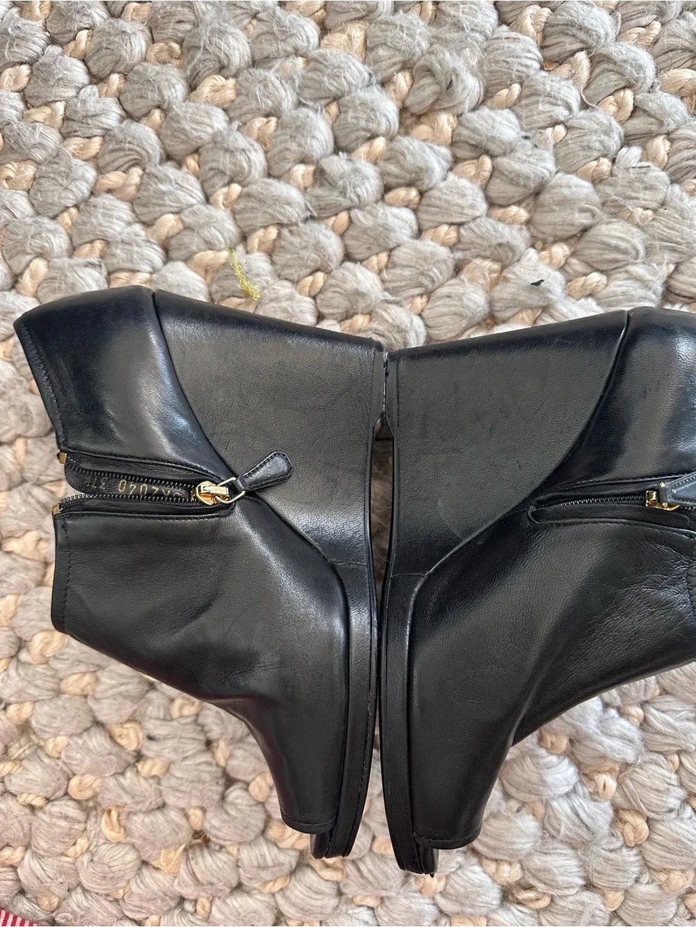 Prada wedge toe pat
