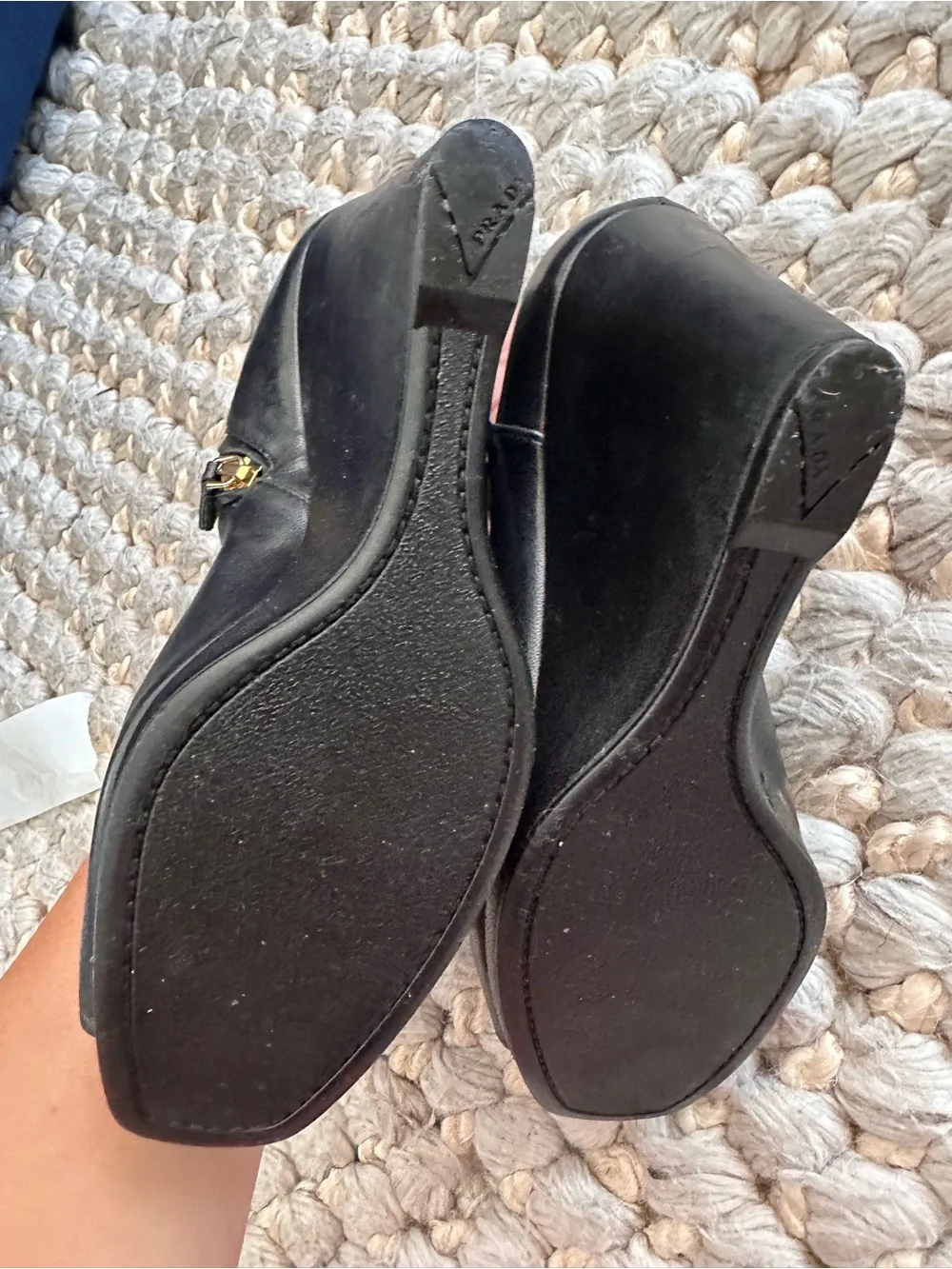 Prada size black wedge