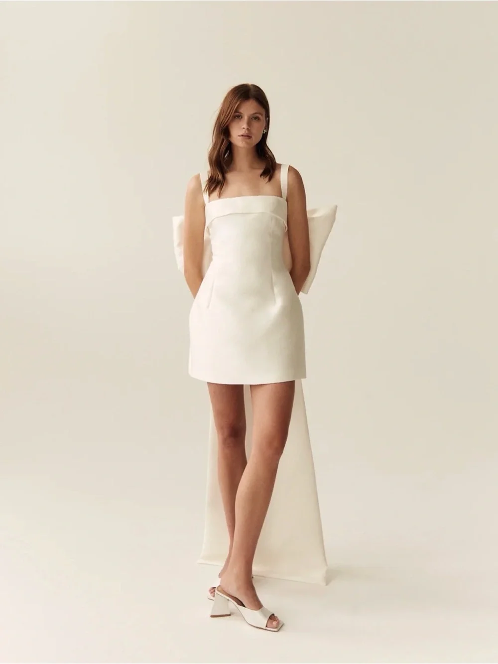 Prea James Winona Mini Bridal Dress & Detachable Bow