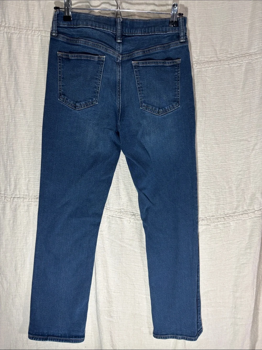 Old Navy Boys/Teens Deep Indigo Straight-Leg Jeans Adjustable Waist 14 Plus
