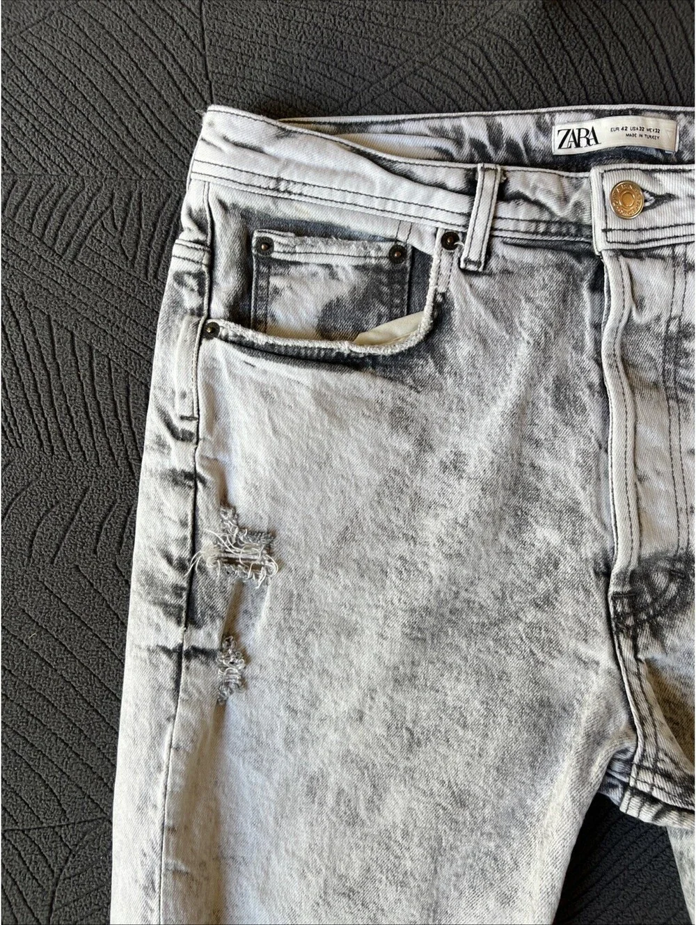 Zara distressed acid wardrobe