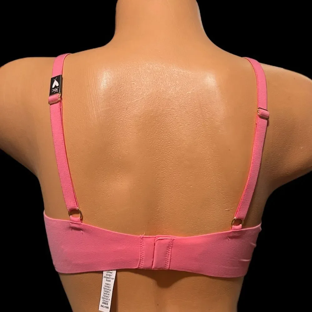 Victoria’s Secret Incredible Supersoft Smooth Unlined Plunge bralette Bra Papaya