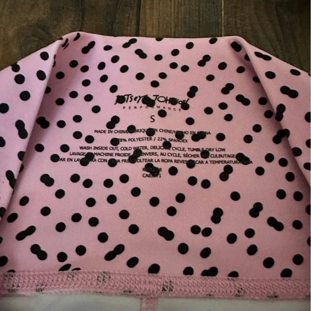 Betsy Johnson | Bubblegum Pink and Black Leggings | Small