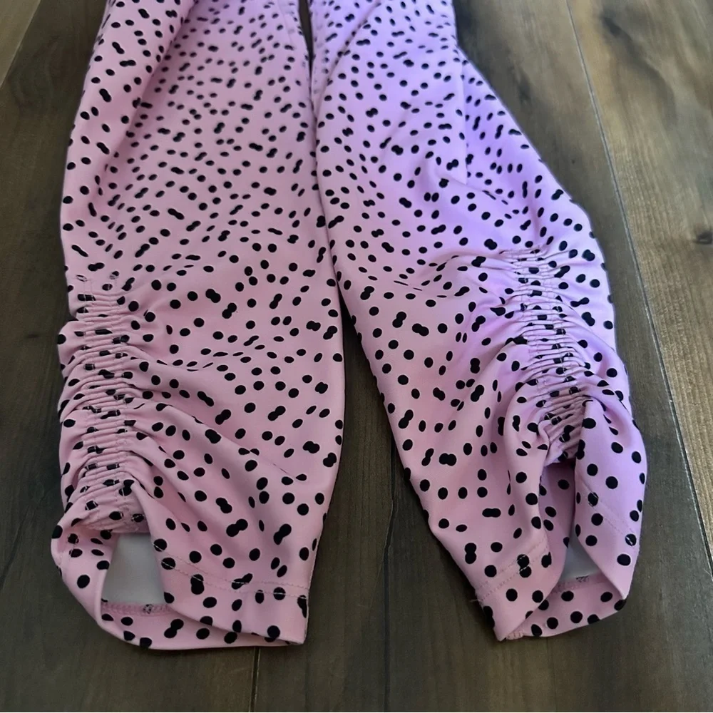 Betsy Johnson | Bubblegum Pink and Black Leggings | Small