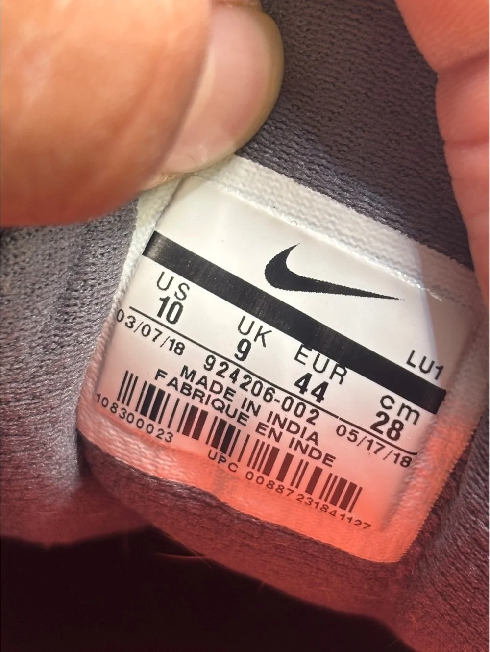 Nike size 10
