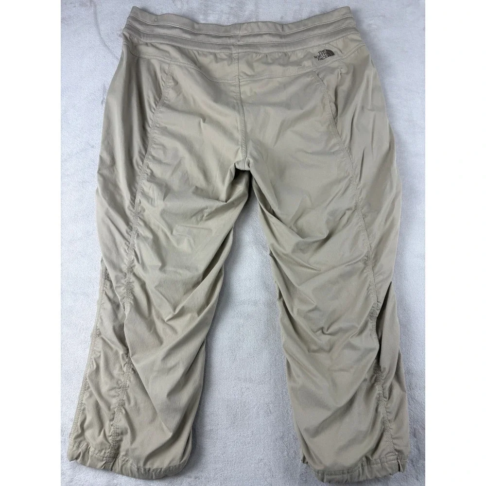 The North Face Aphrodite 2.0 Capri Pants Khaki Tan Herringbone Womens XL Regular