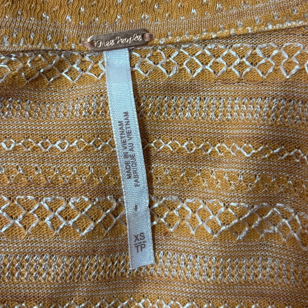 Free People Eloise Boho Orange Wrap Crop Top‎
