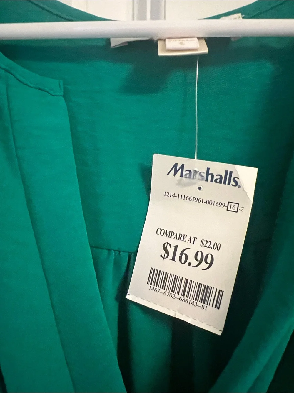 Marshalls Teal V-Neck Midi Dress