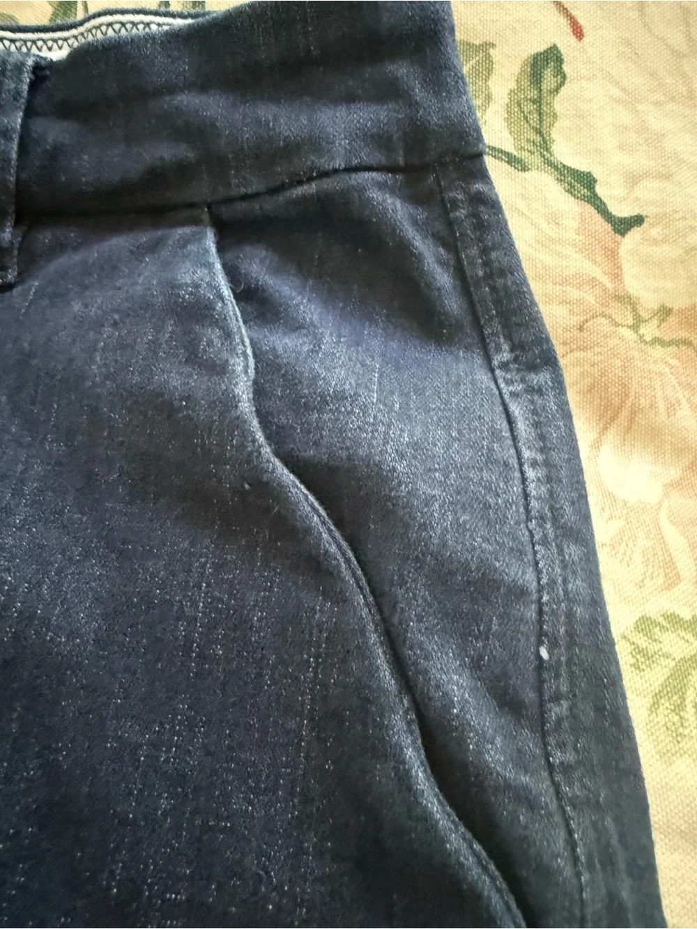 Dear John Hampton Preppy Denim Classic Cuffed Shorts Dark Wash Indigo Plus 16W