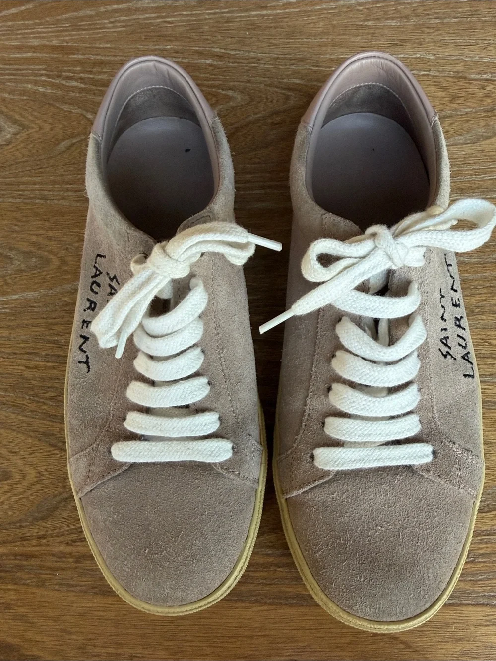 Saint Laurent Court Classic Low Suede ‘Rose Antique’
